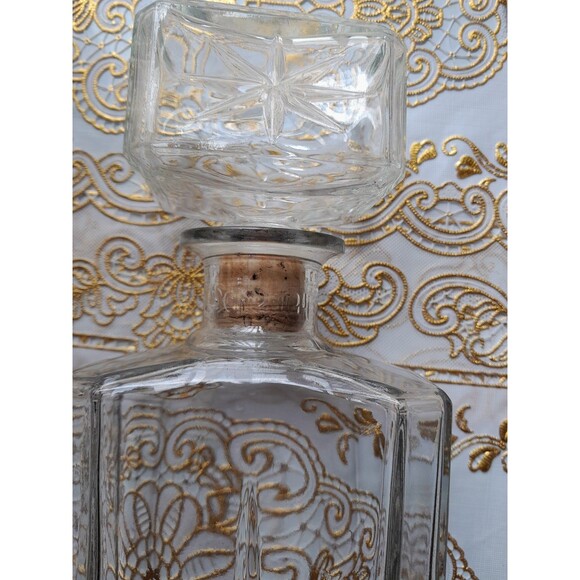 (2) Vintage Schenley Embossed Whiskey Bottle Decanter w/Stoppers 1950’s 1960's - Picture 7 of 9